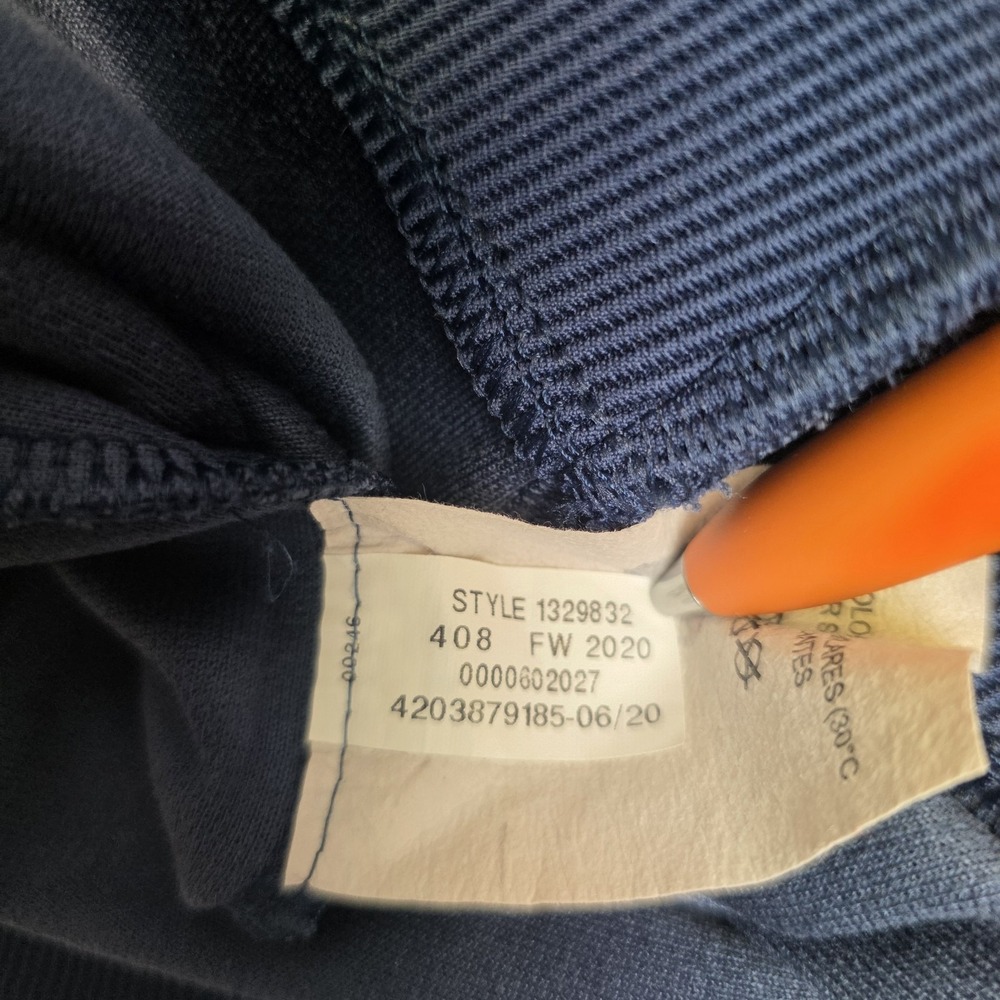 Under Armour Golf Storm Sweater XL Fleece Snap Mock Neck Blue Loose Fit Coldgear - Picture 7 of 11